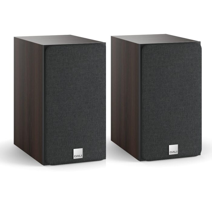 DALI Oberon 3 – Поличкові акустичні системи (Dark Walnut) з дерев'яним басовиком та шовковим твітером