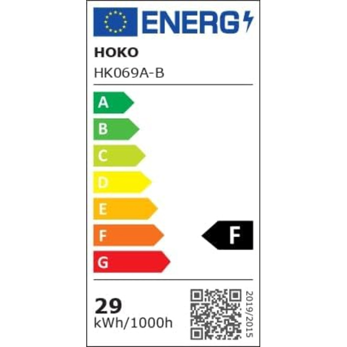 Дзеркало для ванної кімнати LED HOKO Design Turin, овальне, 45x75 см, матовий чорний каркас, сенсорне керування, світлодіодне підсвічування, зміна кольору світла (тепле/холодне/нейтральне), антизапарювання