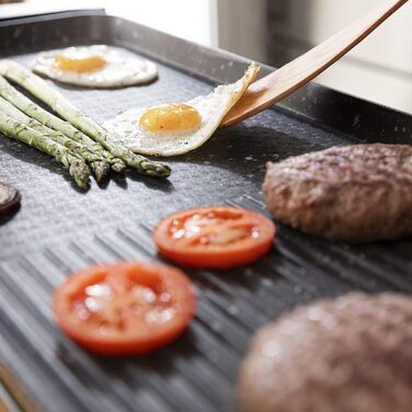 Електричний гриль Cecotec Tasty&Grill 2000 InoxStone, 2000 Вт, антипригарна поверхня з ефектом каменю та сталевим корпусом
