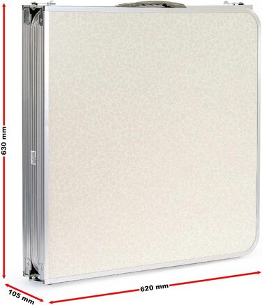 Складаний кемпінговий стіл Toboli 180x60x70 см, регульована висота 54/61/70 см, алюмінієва рама, стільниця МДФ, портативний багатофункціональний стіл для кемпінгу, саду, буфету