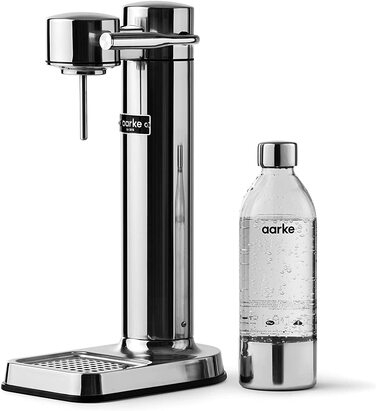 Сифон для газування води Aarke Carbonator 3 з PET-пляшкою 1л, сталевий