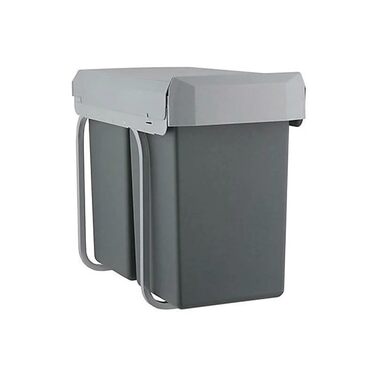Смітник Wesco Double Boy Deluxe, нержавіюча сталь, сірий алюміній
