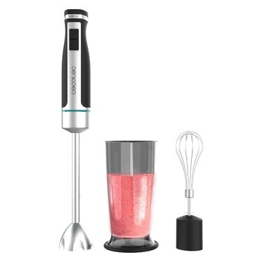 Ручний блендер Cecotec PowerGear 1500 XL Cream 1500 Вт з насадкою для пюре, 21 швидкість + турбо, Soft-Touch покриття