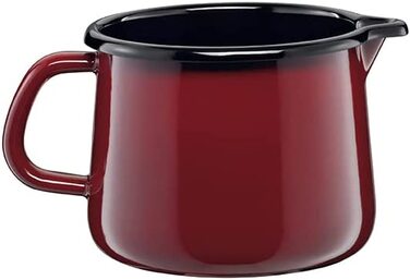 Емалевий чайник Riess CLASSIC Plus 2 л, червоний, для індукції, діаметр 18 см, висота 21.7 см, трьохшарове емалювання
