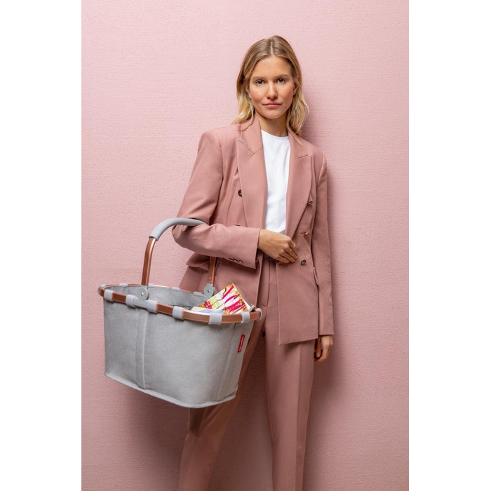 Складана сумка-кошик для покупок reisenthel carrybag twist Sky Rose — водонепроникна та містка