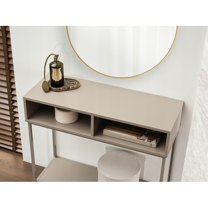 Консольний столик Mebel-Partner, відтінки бежевого, матовий, 80 x 75 x 30 см