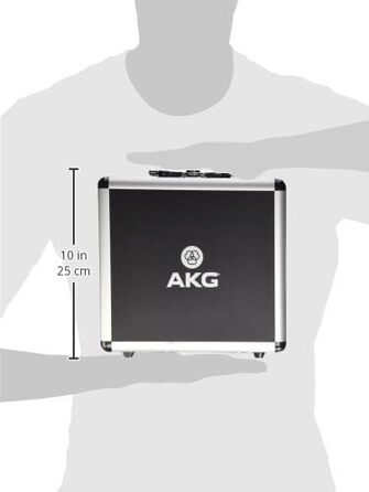 Студійний мікрофон AKG P220 з великою діафрагмою, кардіоїдний, професійна якість, міцний корпус, чорний колір