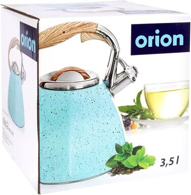 ORION GROUP Чайник зі свистком 3 л, для газу та індукції, автоматичний, синій, сучасний дизайн