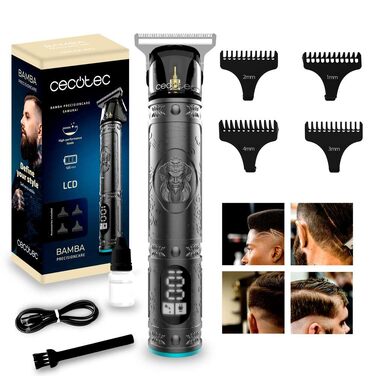 Тример для обличчя та тіла Cecotec PrecisionCare Samurai Profiling 6в1, сірий, з LED-дисплеєм