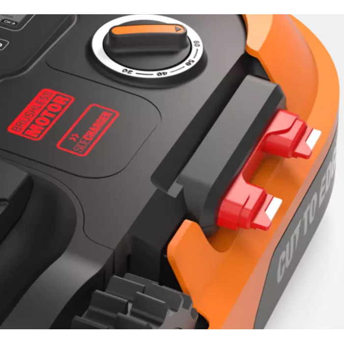Робот-газонокосарка WORX Landroid M700 Plus WR167E (4Ah, 20V) для площ до 700 м², до 160 хв роботи
