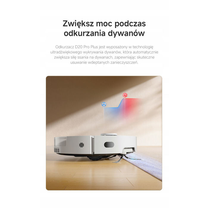 Робот-пилосос Dreame D20 Pro Plus, білий