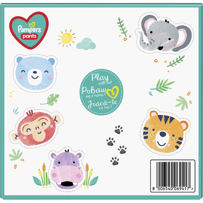 Підгузки Pampers Active Baby Psi Patrol, розмір 4 (9-15 кг), 72 шт.