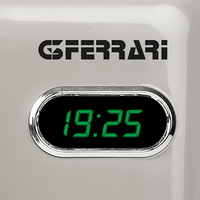 Мікрохвильова піч G3 Ferrari G10155 Sapormio Vintage, цифрова, 1150 Вт, 20 л, 8 програм, колір крейда