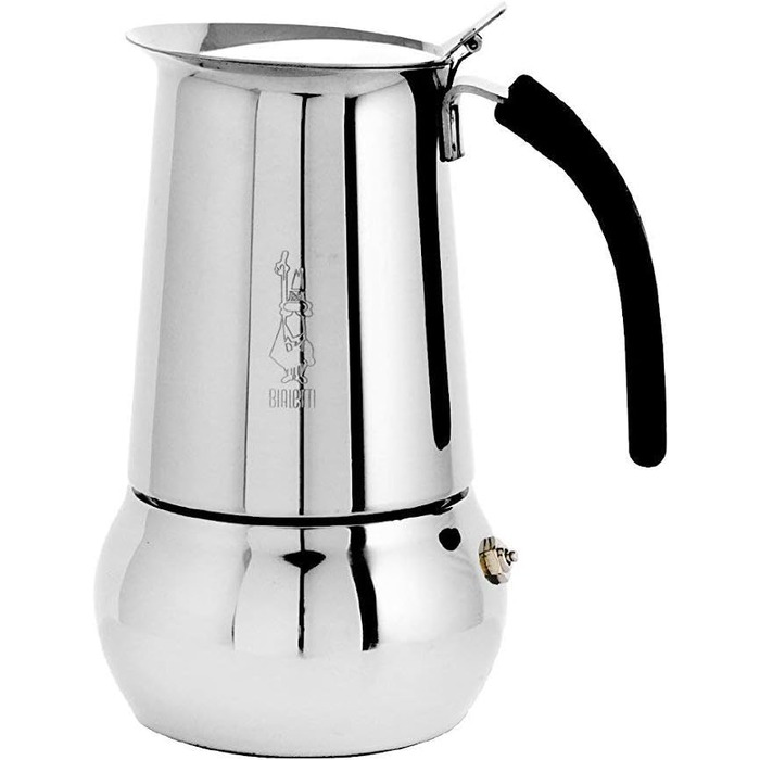 Гейзерна кавоварка Bialetti Kitty 6 чашок, нержавіюча сталь, срібляста