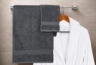 Набір рушників Utopia Towels з бавовни, 2 банних, 2 для рук і 4 серветки, 700 г/м², сірі