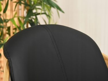 Стілець Mebel-Partner, штучна шкіра, чорний, 1 шт.