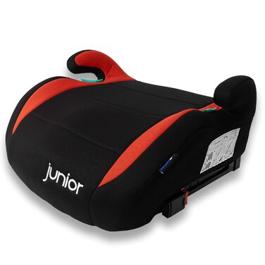 Дитяча автокрісло-підставка PETEX Max Plus з Isofix, i-Size ECE R129, для дітей 7-12 років, зріст 125-150 см, червона