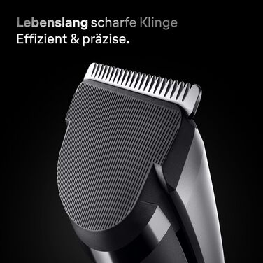 Машинка для стрижки Braun Series 7 HC7590: професійна, акумуляторна, 17 насадок, миюча, сіра