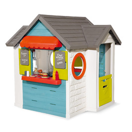 Дитячий ігровий будиночок Smoby Life Chef (124x132x135 см) з кухнею та прилавком, вуличний, з переробленого пластику, для дітей від 2 років