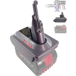 Покращений адаптер BOS18V7V8 для Bosch GBA до Dyson V7/V8, TEPULAS – перехідник для акумулятора Bosch GBA 18V для пилососів Dyson V7, V8 Absolute (не підходить для PBA)