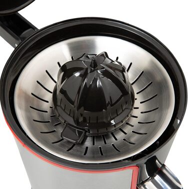 Соковижималка електрична Mellerware Juicy! 300W з системою Anti-Drop, 2 фільтри, для апельсинового соку (червона)