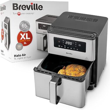 Аерофритюрниця Breville Halo Flexi 9 л, компактний дизайн