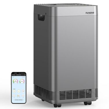 Очищувач повітря для дому Nuwave Forever Plus з багаторазовим мийним фільтром для приміщень до 30 м²