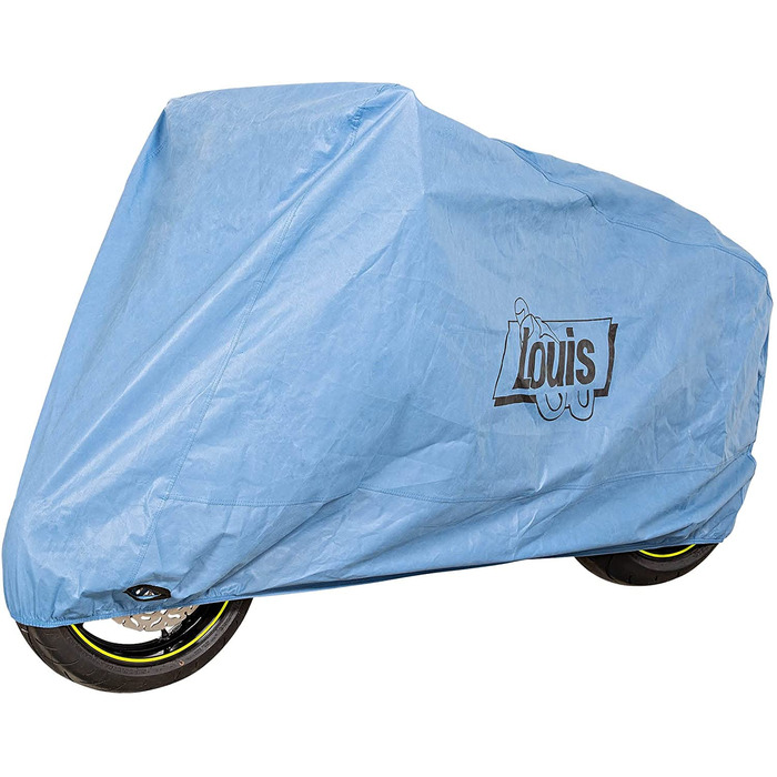 Водонепроникний чохол для мотоцикла Louis Motorrad Sky, дихаючий, з гумкою, сумкою для транспортування, для вулиці, сумісний із ланцюговим замком, синій, розмір M