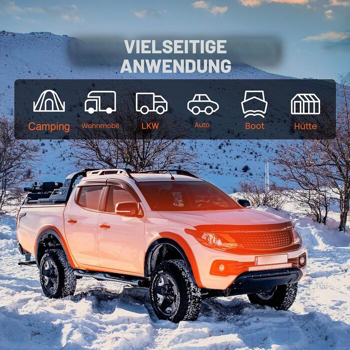 Автономний дизельний обігрівач повітря VEVOR 12V 8кВт з LCD-дисплеєм та пультом керування для авто, автобусів та вантажівок