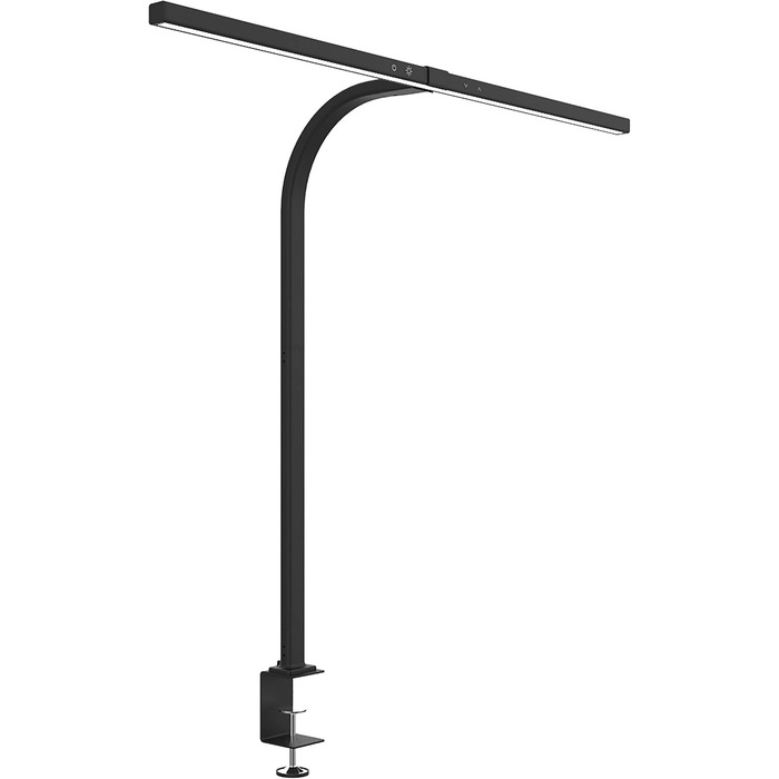 Настільна LED лампа Unilux Strata з затискачем, димірується, чорна, 70x80 см