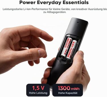 Набір акумуляторів PHOTOOLEX AAA Ni-MH 1300mWh (8 шт.) з зарядним пристроєм, New-8CH8AAA-DE