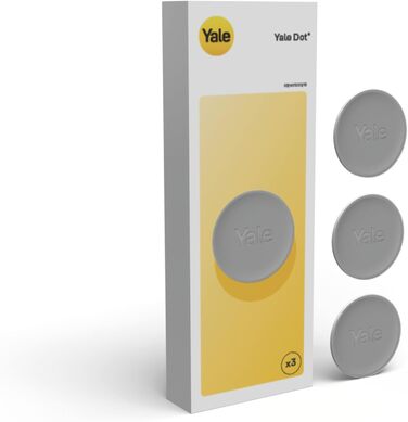 Розумний дверний замок Yale Dot, матове срібло, безключовий доступ через смартфон, дистанційне керування, сумісний з додатком Yale Home та Linus Smart Lock L2 Dot