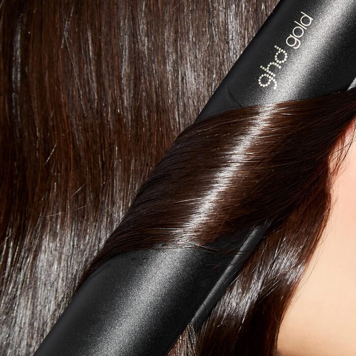 ghd Gold Професійний випрямляч для волосся, 185°C, двозонна технологія, чорний, для вирівнювання, завивки та хвиль, нова упаковка