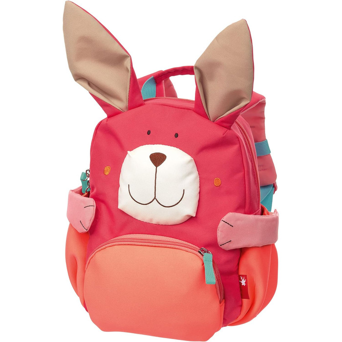 Дитячий рюкзак sigikid для садочка, легкий, міцний, 5,2 л, для дітей 2-5 років, різнокольоровий (зайчик/рожевий), для дитсадка, прогулянок та поїздок