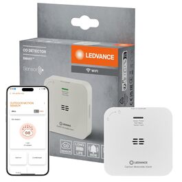 Розумний датчик чадного газу LEDVANCE SMART+ з WiFi, сертифікований EN 50291, білий