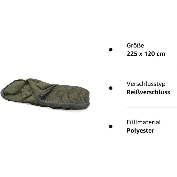 Спальний мішок Anaconda Freelancer Oversize XXL Camou -15°C для кемпінгу та аутдору