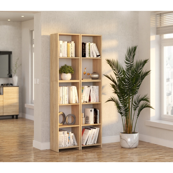 Стелаж Stiv-Meble 40 x 189,4 x 30,4 см, дуб сонома