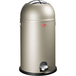 Сміттєвий бак Wesco Kickmaster 33 л, нержавіюча сталь, сріблястий, 37.5x37.5x69 см