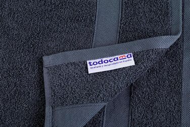 Рушники для душу Todocama 70x140 см, 100% бавовна, 550 г/м², темно-сірі, м'які, супер вбираючі, швидковисихаючі