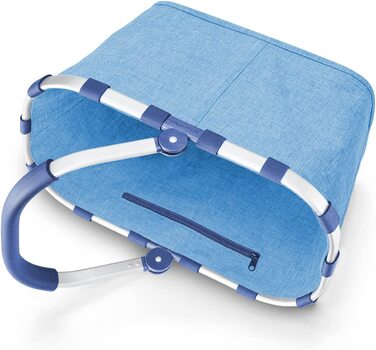 Кошик для покупок reisenthel carrybag twist azure, водостійкий, зручна внутрішня кишеня, великий об’єм, елегантний дизайн