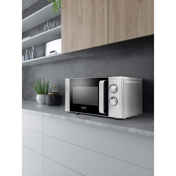 Мікрохвильова піч з грилем CASO MG 20 Ecostyle Ceramic, 20 л, керамічне дно, двоярусне приготування, сучасний дизайн