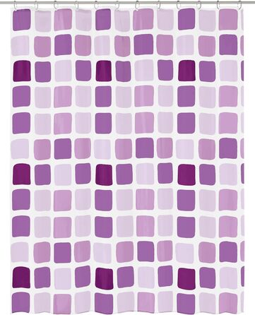 Шторка для душу Kleine Wolke Sonny 180x200 см фіолетова