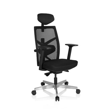 Офісне крісло / обертове крісло BELLAC тканина чорний hjh OFFICE