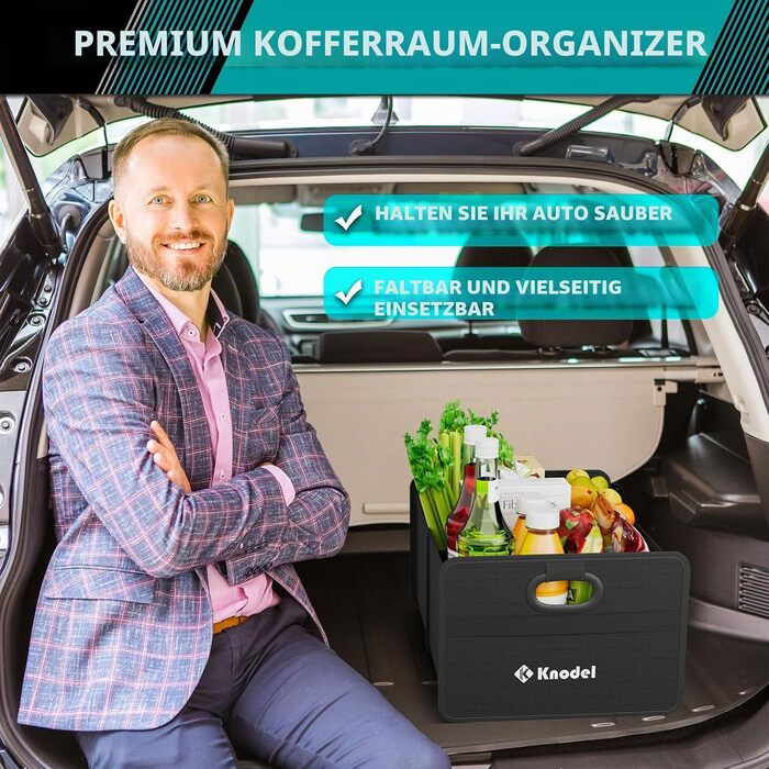 Автомобільний органайзер у багажник K KNODEL, компактний (чорний, mini)