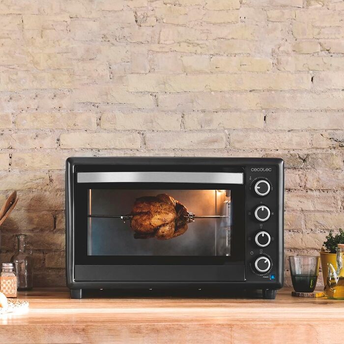 Міні-піч Cecotec Bake&Toast 1090 White 46л з грилем та таймером 60 хв, 1000 Вт, до 230°C