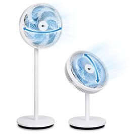 Вентилятор підлогово-настільний aeco AirX-Flow 100 з осциляцією 85° та 3 швидкостями, 55W