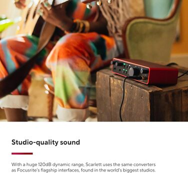 Аудіоінтерфейс Focusrite Scarlett 2i2 4-го покоління USB