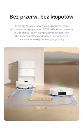 Робот-пилосос Dreame D20 Pro Plus, білий