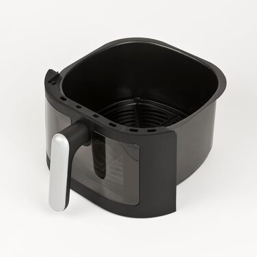 Аерофритюрниця Girmi FG26 Ecofrit Bis з двома зонами приготування, 9 л, 2400 Вт, цифровий дисплей, антипригарне покриття, BPA/PFOA Safe, чорний/сріблястий