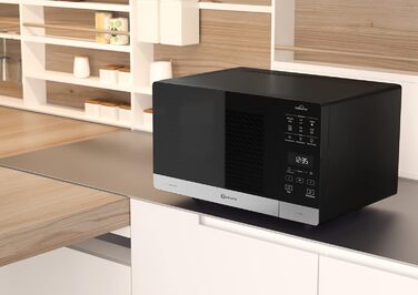 Мікрохвильова піч Bauknecht MW 59 MB, 25 л, 800 Вт, з кварцовим грилем 900 Вт, 3D-система, автоматичні програми, настільна, чорна